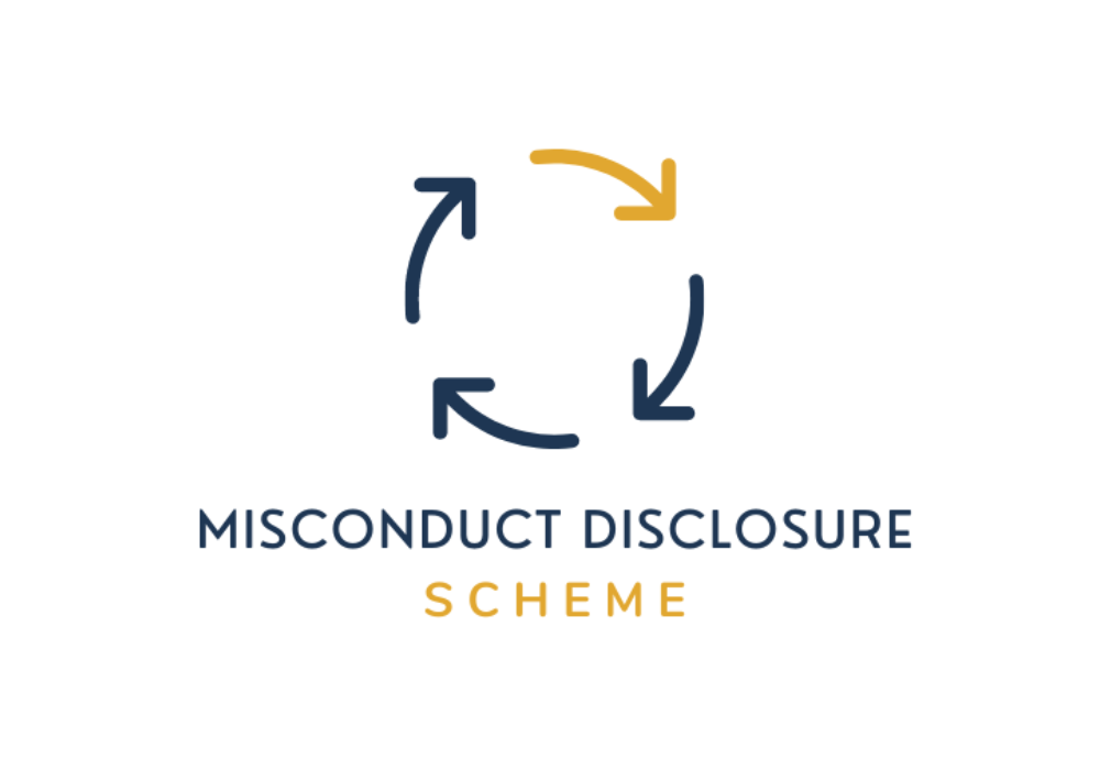 Misconduct disclosure scheme
