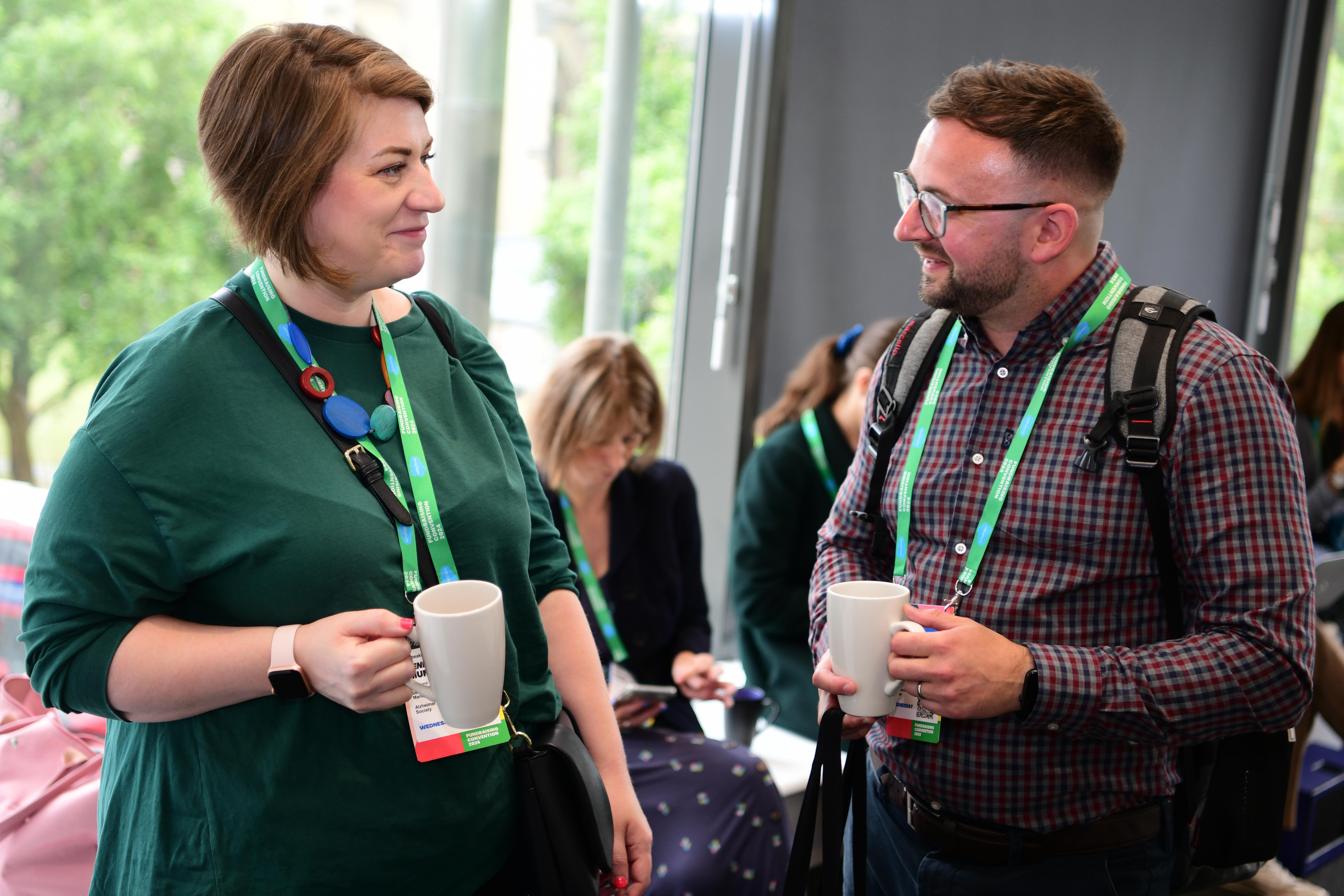 Two fundraisers together at Fundraising Convention