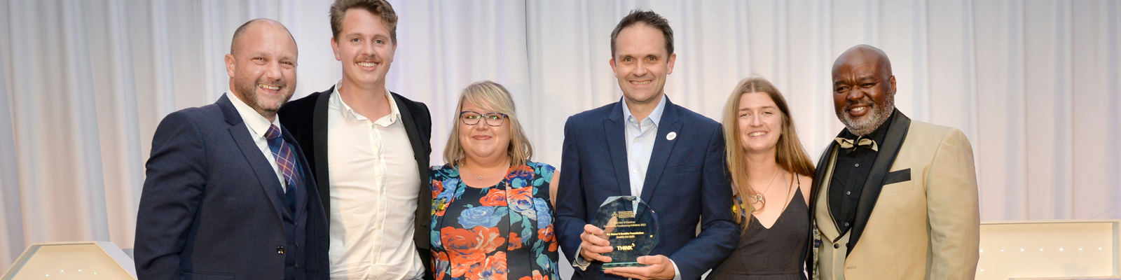 Photo of My Name’5 Doddie Foundation winning Best Use of Fundraising for Community Initiative in the 2023 Scottish Fundraising Awards.