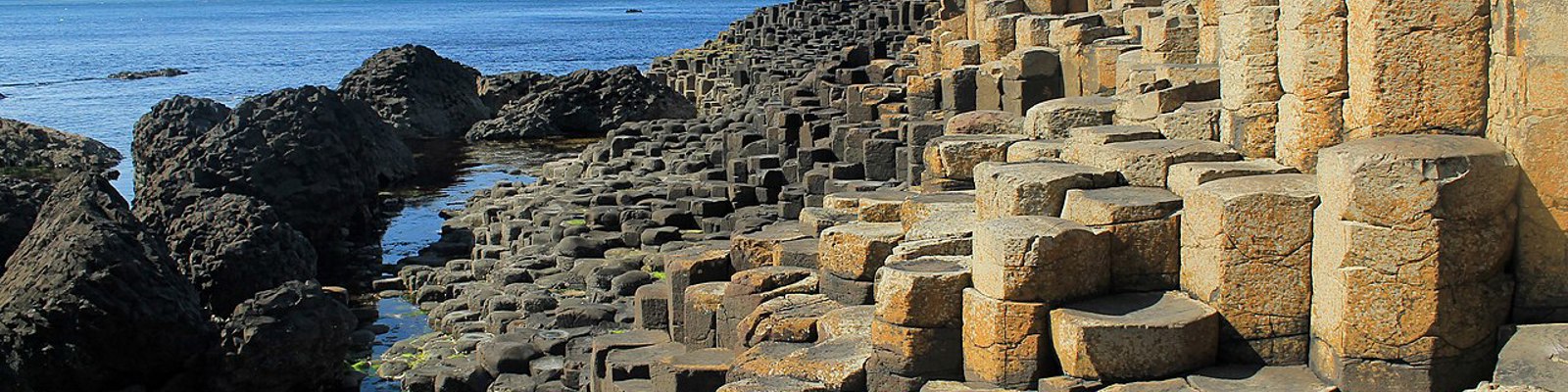 Rock on the Giants Causeway in Northern Ireland