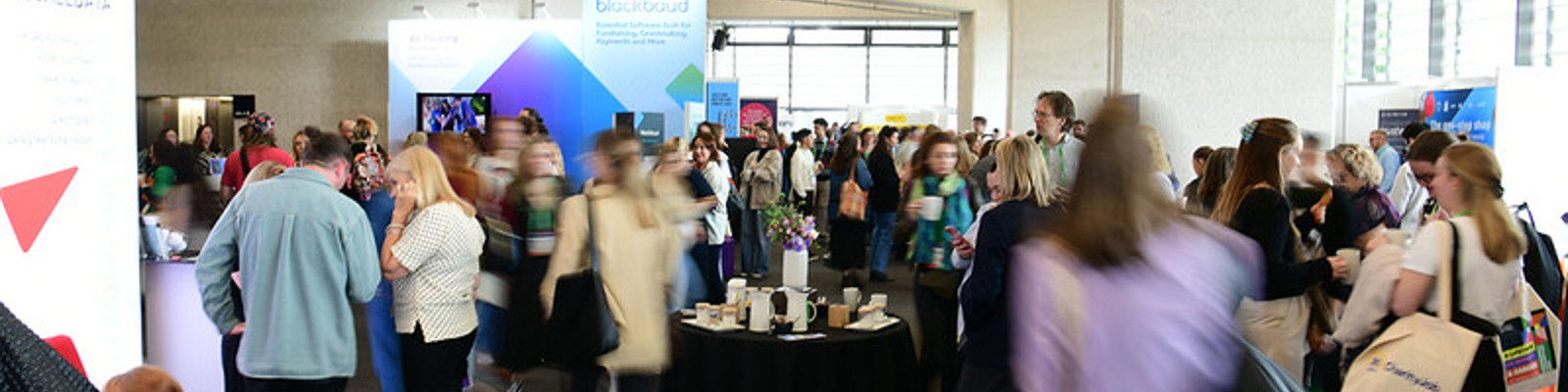 Photo of People in the Expo Area at Fundraising Convention 2025.