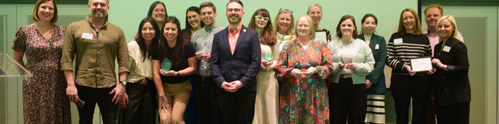 Photo of the Yorkshire Regional Group committee at their 2025 Awards.