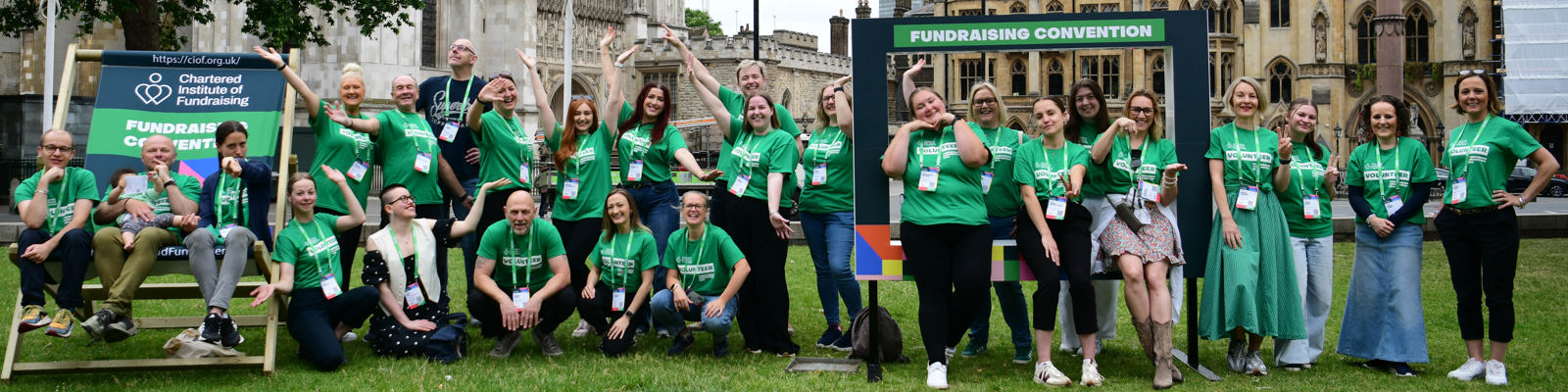 Photo of Fundraising Convention Volunteers.